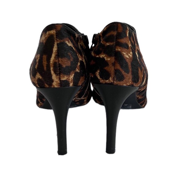 Antonio Melani Carlin LEATHER Side Zipper ANKLE Booties Cheetah Print SIZE 9.5M - Picture 4 of 10
